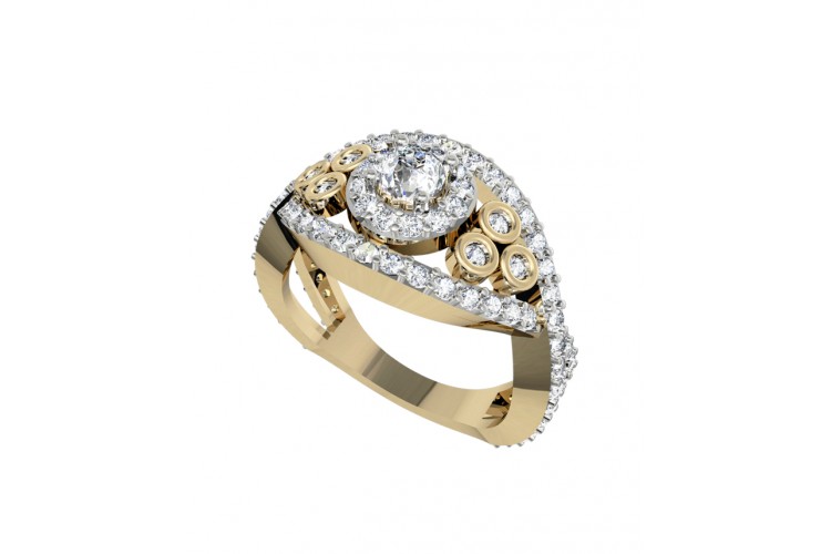 Delicate Diamond Engagement Ring